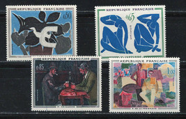 FRANCE 1961 Very Fine  MNH Stamps Scott # 1014-1017 Paintings - £10.71 GBP