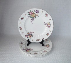 Royal Doulton China OLD LEEDS SPRAY Dinner Plates ~ Set of 4 ~ England - £33.46 GBP