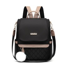 Fashion Mochila Solid Color Women Shopping Backpack Anti-Theft Travel Ba... - £24.03 GBP