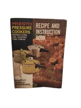 Vintage Presto Pressure Cooker Instruction And Cooking Time Tables Recip... - $4.85