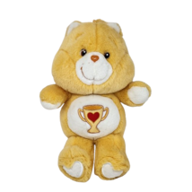 13" Care Bears Gold Champ Bear W/ Yellow Trophy 2003 Stuffed Animal Plush Toy - £33.64 GBP
