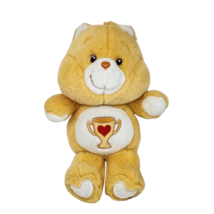 13&quot; CARE BEARS GOLD CHAMP BEAR W/ YELLOW TROPHY 2003 STUFFED ANIMAL PLUS... - £33.54 GBP