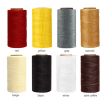8pcs roll Waxed Thread Cotton 260m 150D 0.8MM Thread Cord String Strap Hand - £41.12 GBP
