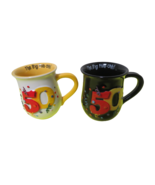  The Big Five Ohh 50 Set Of 2 3D Coffee Tea Mugs 8 Oz Each Made In Thailand - £15.79 GBP