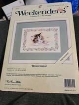 Vintage Weekenders Countless Cross Stitch Kit  Wonderment Kitten &amp; Drago... - $11.99