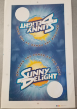 Sunny Delight Point of Sale Preproduction Advertising Art Work Power of ... - £14.87 GBP