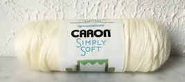 Caron Simply Soft Medium Weight Acrylic Yarn - 1 Skein Color Off White #9702 - £5.10 GBP