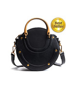 Interloper  Round Crossbody Bag   Leather Small Purse Womens Shoulder Ci... - $95.16 CAD