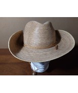 Sahuayo Hat Size 7 Mexican Cowboy Western Fedora Sombrero Straw Chinstrap - £32.84 GBP