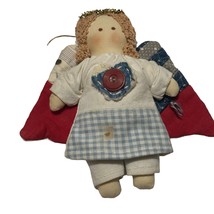 Vintage Handcrafted By Ruth Fisher Plush Doll Quilts And Fabric Handmade - £10.44 GBP