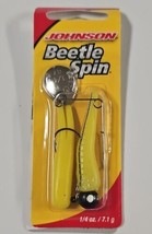 Johnson Beetle Spin  1/4 oz Yellow Stripe Dot Fishing Lure BSVP1/4-YBS - £5.69 GBP