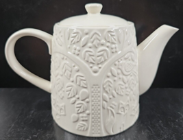 Mason Cash In The Forest Teapot Woodland Embossed Trees Leaves Cream Stoneware - £23.71 GBP