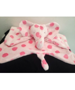 Pink Polka Dot Elephant Large Baby Security Blanket Mat - £27.24 GBP