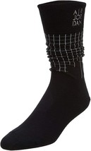 Jordan Unisex Stencil Crew Socks Size Small Color Black/Wolf Gray - £16.95 GBP