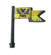 Dark Tower Board Game Flag Piece Yellow Part VTG 1981 Original Replaceme... - $12.82