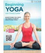 GAIAM BEGINNING YOGA WITH CHRISSY CARTER EXERCISE DVD NEW SEALED 3 WORKOUTS - £7.80 GBP