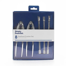 Brand New - Simply Essental 8 Pc Cracker Set For Seafood &amp; Nuts - Crab Lobster - £19.28 GBP