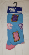 Pop Tarts Men&#39;s Novelty Crew Socks Blue 1 Pair Shoe Size 6-12 - £9.15 GBP