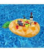 Floating Pool Drink Holder Table | Pineapple Pool Tray | Party Food Swim... - $22.95