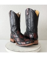 Rod Patrick Mens Patchwork Cowboy Boots 11C Brown Black Leather Western ... - $808.31 CAD