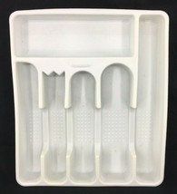 Rubbermaid Cutlery Tray Drawer Organizer 2925 White 13.5” x 11 3/8” x 1 7/8” GUC - $14.84