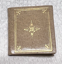 Arthur Hertzberg Miniature Tooled Leather Photo Album Giveaway Sample Bo... - $18.32