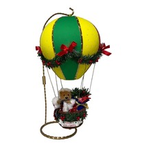 Avon Santa&#39;s On The Way Holiday Christmas Fiber Optic Hot Air Balloon &amp; Stand - £41.99 GBP
