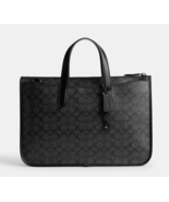 COACH Isaac Workbag Canvas Computer Crossbody Tote ~NWT~ Charcoal CV970 - €232,17 EUR