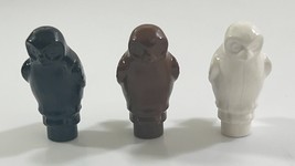 LEGO - Set of 3 White, Black &amp; Brown Owls - Harry Potter Bird Animals - $150.58 MXN