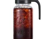 Glass Pitcher With Lid - 2 Quart Mason Jar Pitcher With Filter Lid, Wide... - $35.99