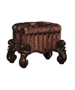 Versailles Vanity Stool, Fabric &amp; Cherry Oak Finish - $699.39 CAD
