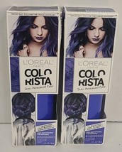 2-Pack Loreal Colorista Semi-Permanent Temporary Hair Color 500 Indigo Blue  - £10.85 GBP