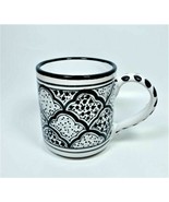 Tunis Coffee Mug Grey-Black by CANVAS 3&quot; Diam x 4&quot;H SET OF 2 - $29.69