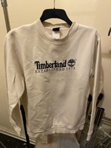 Vintage 90s Timberland Weathergear White Sweatshirt s - £13.95 GBP