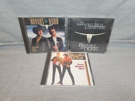 Lot of 3 Brooks &amp; Dunn CDs: Brand New Man, Greatest Hits Collection, Hard Workin - £8.31 GBP