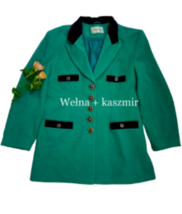 Vintage Wool and Cashmere Jacket Green Jacket - Bosman Jacket - Unique coat - £85.91 GBP
