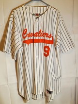 Don Alleson Athletic Cavaliers 9 Baseball Jersey Mens XL White Stripe - £13.60 GBP