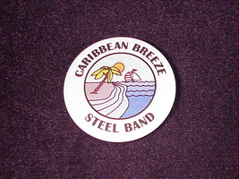 Caribbean Breeze Steel Band Pinback Button Pin - £5.50 GBP