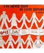1950 I&#39;ve Never Been In Love Before Guys And Dolls Sheet Music Musical D... - $553.35 MXN