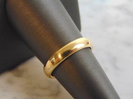 Womens Vintage Estate 18K Gold Wedding Band Ring 5.9g E1922 - £518.55 GBP