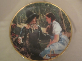 DOROTHY MEETS SCARECROW collector plate WIZARD OF OZ 50th Anniversary BL... - $48.37
