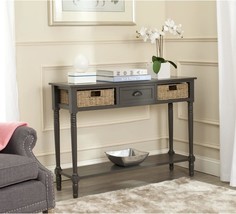 Safavieh American Homes Collection Winifred Grey Wicker Console Table With - $139.92