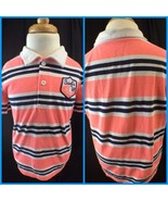 Shirt Boy&#39;s, Size 4T Clothes, Peach Blue Stripe Super cute Carters - $161.55 MXN
