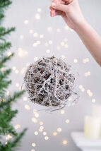 D6&#39; Iced Twig Ball Hanging Christmas Ornaments Set 4 Holiday Decor - $55.99