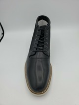 Alfani Men&#39;s Rynier Lace-Up Boots Black Leather - £45.55 GBP