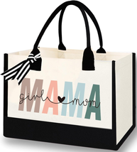 Mother&#39;s Day Gifts for Mom Her Wife, Personalized Jute Letter Tote Bag f... - £27.23 GBP