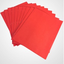 Lot 10 Red Folder with 2 Pockets and Brads-NEW - $148.93 MXN