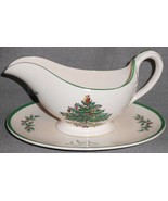 Spode CHRISTMAS TREE PATTERN 2 pc Gravy Boat - Underplate - $168.29
