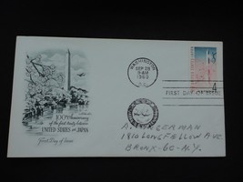 1960 United States and Japan Treaty First Day Issue Envelope Stamp  - $2.50