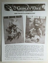 THE GRIDLEY WAVE #42 1973 2-page early ERB Tarzan Edgar Rice Burroughs fanzine  - £11.84 GBP